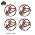 thumbnail image 3 of TIMIFIS Placemats 4Pcs Coconuts Tree Cup Mat Hollow Cup Mat Protection Desktop Dirt Prevention and Insulation Pad Place Mats, 3 of 8