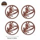 thumbnail image 3 of 4 salvamanteles de madera con forma de abeja para invierno, resistentes al calor, para platos, manteles individuales y portavasos para cocina, encimeras y mesas (marrón), 3 of 8