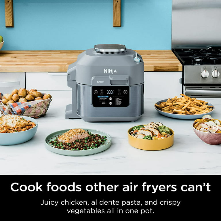 Ninja Speedi Rapid Cooker & Air Fryer, SF302A, 6-Qt. Capacity - Sea Salt  Gray