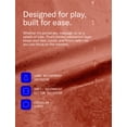 thumbnail image 2 of Dame Products Thro Blanket - Waterproof Bed Blanket for Intimacy - Breathable, Spill‑Proof Throw, Machine Washable Furniture & Bed Protector – Circle Shape (Copper Color), 2 of 11