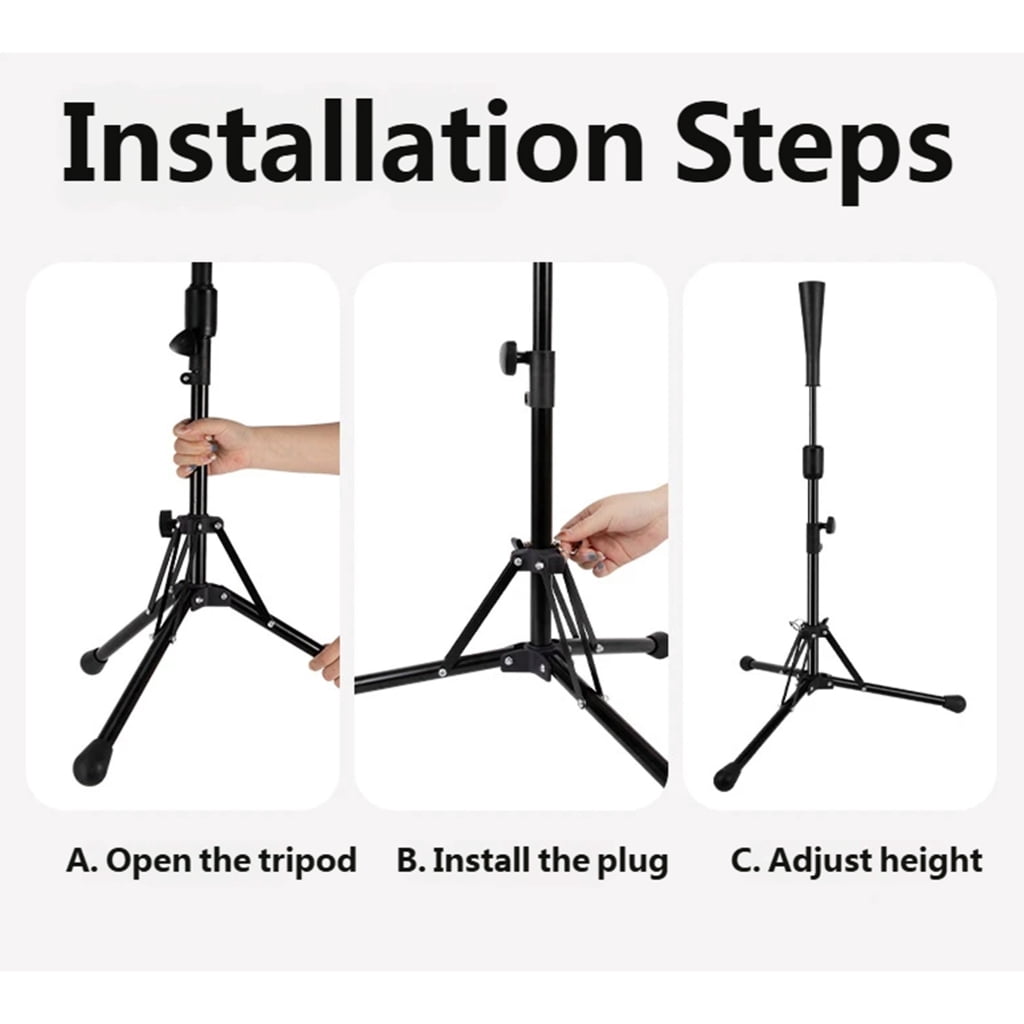 Stable Iron Baseball Softball Batting Stand with Quick Setups And Foldable Multipurpose Hitting Stand For Easy Storage
