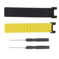 thumbnail image 1 of Correa de repuesto para reloj inteligente, correa de silicona con sistema magnético para Amazfit Trex Trex Pro (negro amarillo), 1 of 8