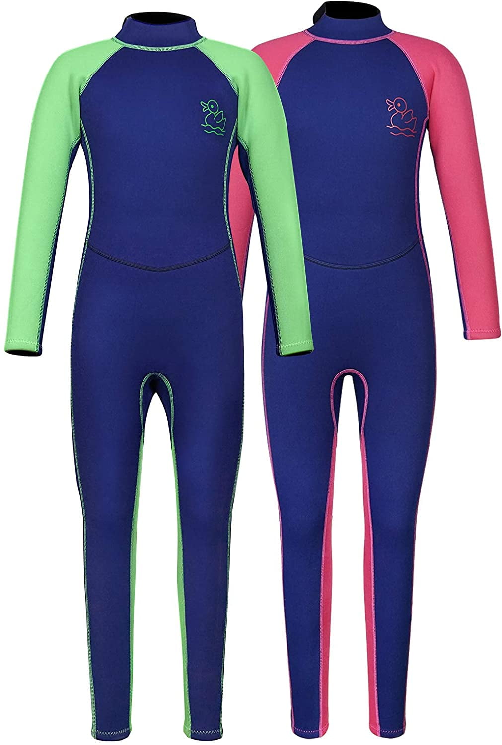 1 Pcs Long Sleeves Kids Boy Girls Wetsuits Diving Suits Keeps Warm f/ Snorkeling 