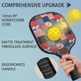 thumbnail image 4 of Pickleball Paddles Set,Pioneer Flower Floral Print Pattern Fiberglass Surface Pickleball Racket Set with 2 Indoor Outdoor Pickleball Balls and Pickleball Bag,Pickle-ball Equipment, 4 of 6