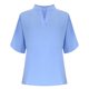 thumbnail image 4 of Camisas de Manga Larga de las Mujeres Casual Color Sólido V-Cuello Suelto Poliéster Top para el Uso Diario Y las Vacaciones, Tops de Verano de Moda, 4 of 6