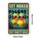 thumbnail image 2 of Placa de Metal Vintage Wdftyju Rectangular de pato 20x30cm, 2 of 9