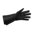 thumbnail image 4 of Medieval Gauntlet Leather Cosplay Gloves Long arm cuff, 4 of 5