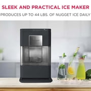 Frigidaire Gallery 44 lbs. Nugget Ice Maker, Self-Cleaning Countertop Soft Pellet Ice Machine with Controls, Black