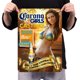 thumbnail image 4 of Placa Metal Vintage Corona Beer Girl Pintura Hierro Rectangular Pared 30x40cm, 4 of 9