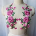 thumbnail image 6 of LingStar 2 Embroidery 3D Rose flower Applique Sewing Lace Fabric Collar Patch Wedding Gown Bridal Dress DIY, 6 of 7