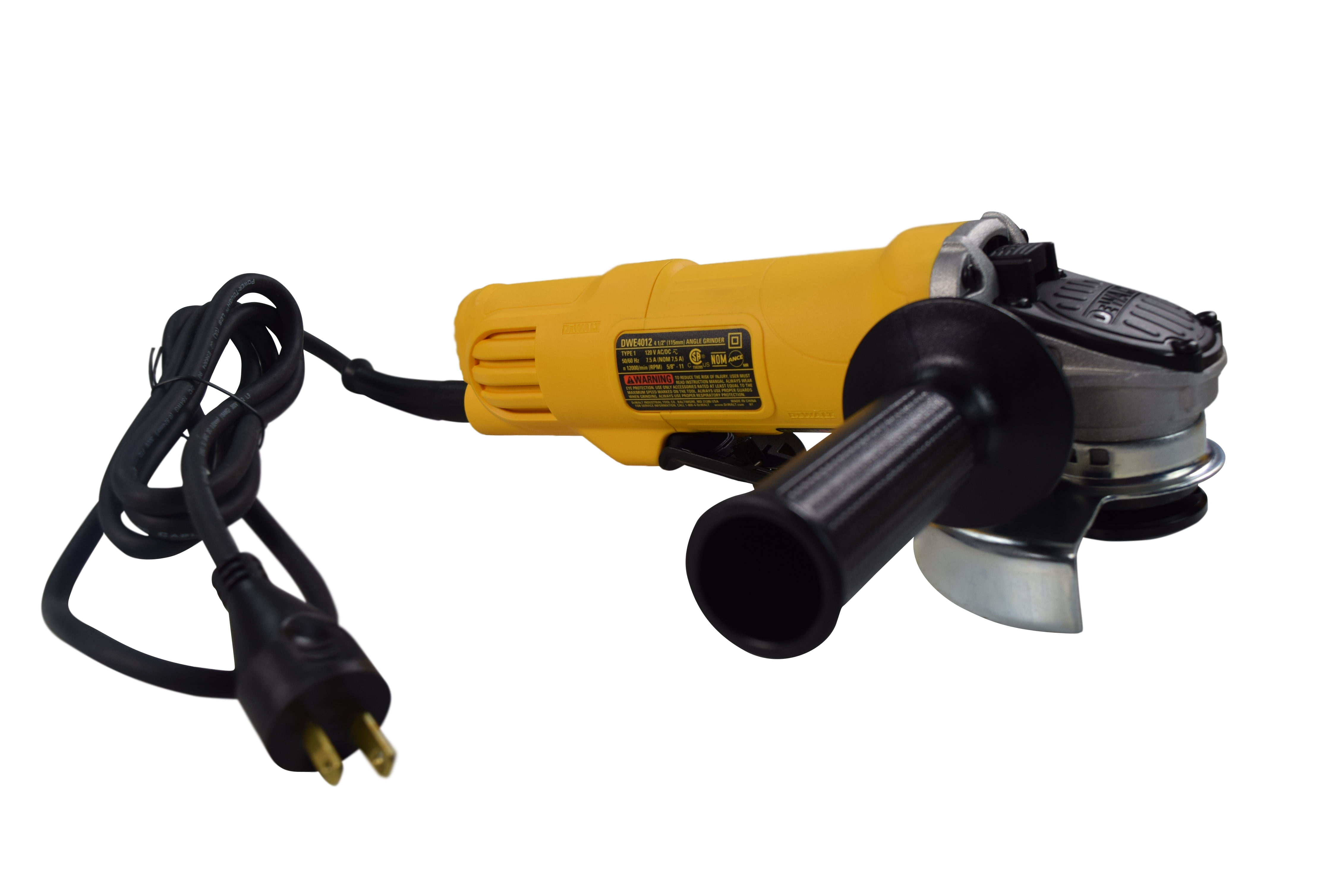 DEWALT 7 Amp 4.5 in. Small Corded Angle Grinder with 1-Touch Guard DWE4011  - The Home Depot