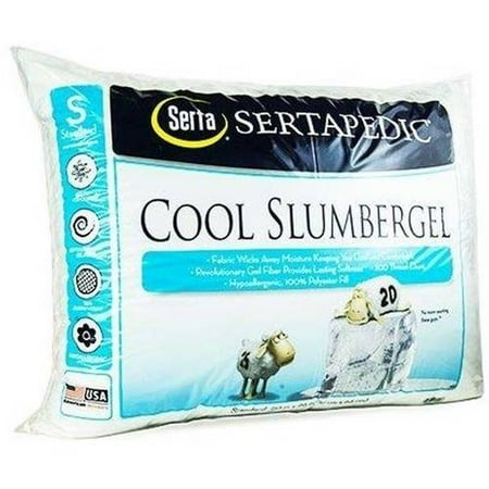 - Sertapedic Cool Slumber Gel Pillow, 1 Each