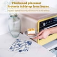 thumbnail image 6 of White Blue Spring Floral Pot Holders for Kitchen Heatproof Potholder, 5 Pack Summer Botanical Hummingbird Hot Pads Multipurpose Oven Pads Cloth Potholders Trivet for Cooking Baking, 6 of 8
