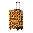 thumbnail image 2 of Balery Luggage Cover Chocolate Plaid Sunflower Print Suitcase Covers for Luggage Elastic Washable Suitcase Protector Fits 18-32 Inch Luggage-Small, 2 of 9