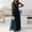 Green4, variant on Women's V Neck Sleeveless Maxi Dress, Solid Color Chiffon Flowy Evening Gown, Elegant Formal Party Wedding Guest Dress for Summer Resort & Date Night Blue L