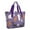 Purple Halloween Ghosts, variant on Tote Bag for Women - Purple Halloween Jack Lanterns Shoulder Bag - Large Utility Work Duffle Bag with Zipper Handbag for Travel, Work, Sprots