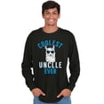thumbnail image 4 of Best Llama Uncle Fathers Day Birthday Men's Big & Tall Long Sleeve Graphic Tee Brisco Brands 2X, 4 of 5