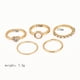 thumbnail image 4 of Anillos para mujer, regalos para mujer, anillos apilables vintage bohemios para mujer, juego de anillos azules con anillos bohemios para los nudillos., 4 of 4