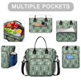 thumbnail image 2 of Chihuahua and Dog Paw Print Green Insulated Leakproof Lunch Box for Women, Large Lunch Bag for Tween Teen Adult, Loncheras Para Mujer for Work Beach Travel Picnic Camping, 2 of 6
