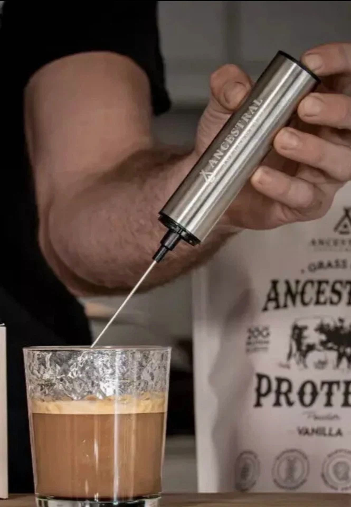 CRESTIN- ??Coffee Frother Usb-C Rechargeable (2 Speeds) Foamer Hand Mixer?? Sale ???%