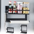 thumbnail image 1 of Xihbxyly Estante Magnético de Cocina, Estante de Almacenamiento Plegable, Organizador de Pared, Diseño Compacto, Fácil Instalación, Fijación Magnética, Almacenamiento Dividido En Dos Niveles, 31 X 11, 1 of 6