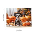 thumbnail image 2 of Halloween Tapestry Wall Hanging, Halloween Cute Dog Witch Hat Tapestry for Bedroom Aesthetic, Cute Tapestry Wall Decor, Halloween Decoration for Bedroom, Living Room, Indoor 29x37in, 2 of 7