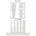 thumbnail image 5 of Elle Scrubs Pant for Women Mid Rise Straight Leg Pull-on EL130P, XL Petite, Lilac Sand, 5 of 6