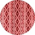 thumbnail image 1 of Ahgly Company Machine Washable Indoor Round Oriental Red Modern Area Rugs, 5' Round, 1 of 4