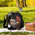 thumbnail image 6 of Johnny Depp Lunch Tote Bag Reusable Bento Bag Lunch Box Insulated Cooler Bag Adjustable Shoulder Bag, 6 of 8