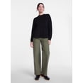 thumbnail image 3 of Scenario Women's Peplum Fleece Pullover with Long Sleeves, Size XS-XXXL, 3 of 5
