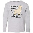 thumbnail image 3 of Inktastic Nonna's You Say Alpaca My Bags Long Sleeve Youth T-Shirt, 3 of 5
