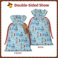 thumbnail image 2 of Honeii Cartoon Rocket With Space Print Small Burlap Bags,Christmas Drawstring Treat Bags Gift Bags Reusable Candy Goodie Wrapping Bags for Holiday Party Favors Supplies -Small, 2 of 9