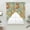 Green, variant on Gray Green Boho Floral Swag Valances for Windows, Kitchen Window Curtains Over Sink, Vintage Abstract Art Ethnic Flowers Window Treatment Curtains for Living Room/Bedroom 2 Panel Sets 36"x45"