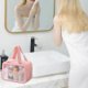 thumbnail image 1 of Bolsa de cosméticos transparente de gran capacidad. Organizador de maquillaje de viaje para hombres y mujeres., 1 of 7