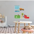 thumbnail image 2 of THE CITY - Stick And Peel Home Bedroom Vinyl Decoration City Farm Design Adhesive Wall Decal Sheet - Removable Kids Bedroom Rice Field Barn Construction Vehicle Wall Decor Sticker 18.7" x 17.5", 2 of 3
