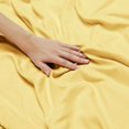 thumbnail image 5 of 1800 Thread Count 4 Piece Deep Pocket Egyptian Comfort Bedroom Bedding Sheet Set King Size Custard Yellow Colour, 5 of 6