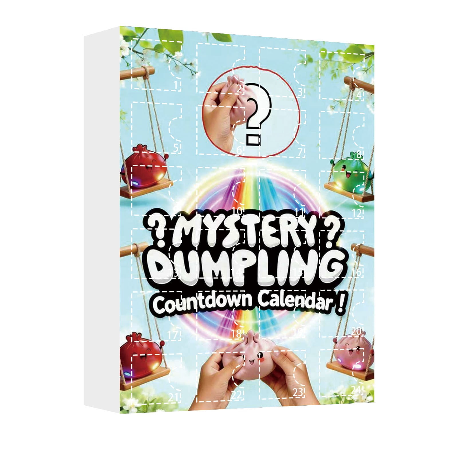 Crazy Fun RMS 24 Surprise Dumpling Advent Calendar Edition Fidget Toys Christmas Countdown Stress Relief Squishy for Kids
