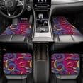 thumbnail image 7 of Honeii Colorful Snake Print Car Foot Mat Four-Piece Set - Front & Rear Universal Car Floor Mats for SUVs, Trucks, Sedans, 7 of 7