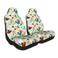 thumbnail image 2 of Naloa Floral Vintage Car Seat Covers 2PCs Front Car Seat Covers Universal fit for Most Cars SUVs and Trucks - 2 PCS, 2 of 5