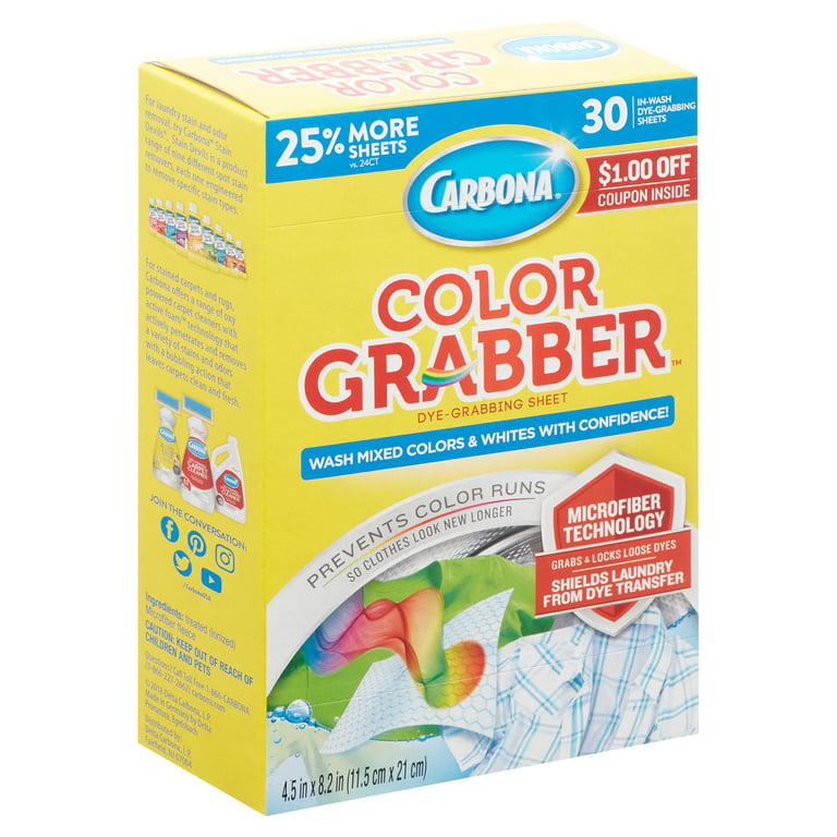 Carbona Color Grabber Disposable Cloths 30 / Pack . New . Free