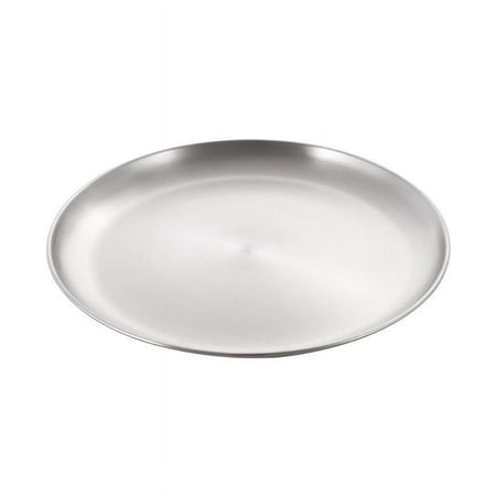 

5pcs Stainless Steel Food Plates Stainless Steel Dinner Plate Pizza Plate Food Container