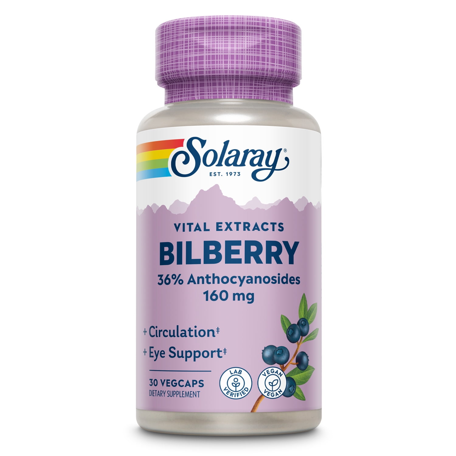 Solaray Bilberry 30 Capsules