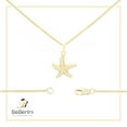 thumbnail image 7 of BEBERLINI Women Starfish Pendant Necklace Set 14K Gold Filled Box Chain CZ Charm Jewelry 24", 7 of 7