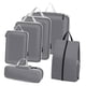 thumbnail image 5 of Cubos de Embalaje para Maletas, 6 Uds., Bolsas Organizadoras de Equipaje, Malla para Zapatos, Bolsa de Lavandería, Organizadores de Viaje Imprescindib gris, 5 of 9