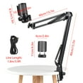thumbnail image 3 of Gaming Microphone USB Microphone Set for PC Condenser Mic Gain Control Colorful Atmosphere Lighting with Anti-spray Net and Arm Stand Plug and Play for Streaming Podcast Recording, 3 of 9