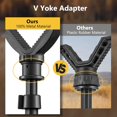 thumbnail image 4 of HAHDAXIA Shooting Rest Tripod Durable Adjustable Height Rifle Shooting Tripod 360 Degree Rotation V Yoke Stand, Portable Aluminum Construction for Target Shooting, Hunting and Outdoor Activit, 4 of 6
