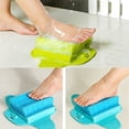 thumbnail image 3 of 2 uds limpiador de pies de ducha exfoliante masajeador de pies ducha de Spa con ventosa mejora la circulación de los pies verde-azul, 3 of 5
