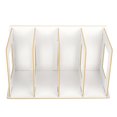 thumbnail image 1 of Domqga Wood Desktop Bookshelf,Wooden DIY Desktop Bookshelf Rack Books DVD Storage Magazine Holder for Students Kids Adult, Bookshelf, 1 of 9