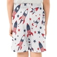 thumbnail image 3 of Rocket Pattern Athletic Shorts Breathable with Comfort Fit Drawstring Casual Sweatshorts Medium, 3 of 9