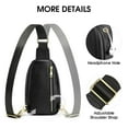 thumbnail image 6 of Kattee Crossbody Bag for Women, Womens Leather Fanny Sling Purse for Travel，Small Sling Bag with RFID Blocking, 6 of 6